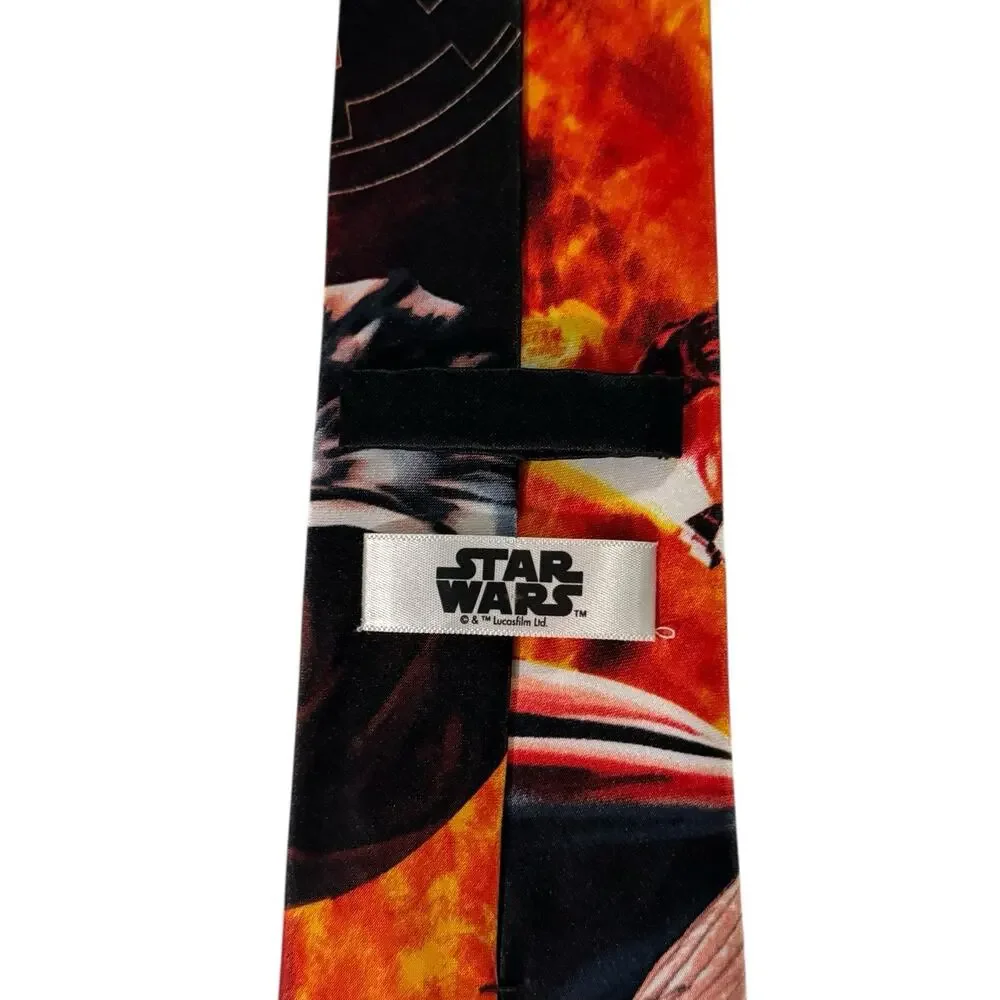 Star Wars Men’s Darth Vader Black Red Novelty Necktie